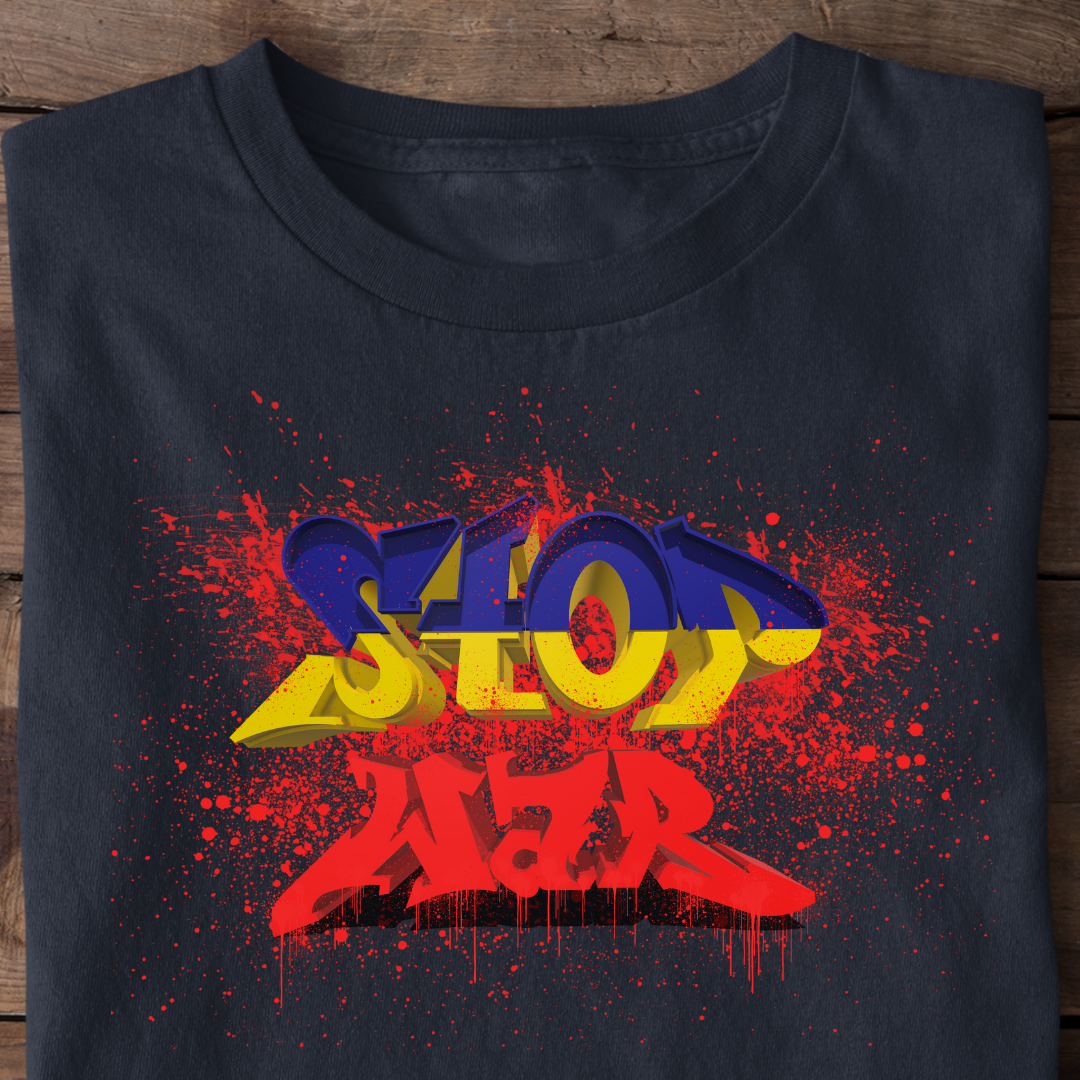 Stop War Graffiti Art - Premium Shirt