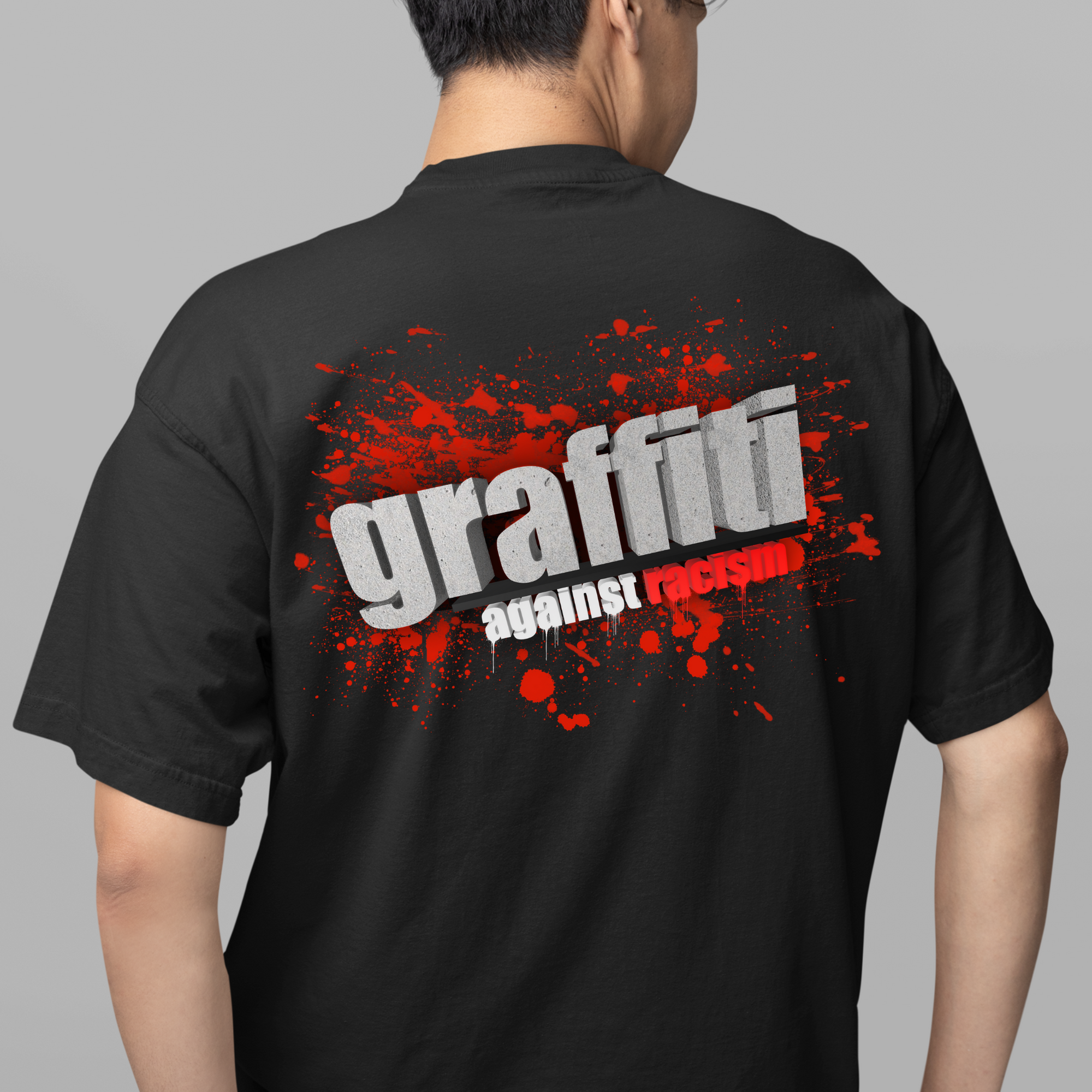 Graffiti Against Racism - Heavy Oversized Organic Shirt