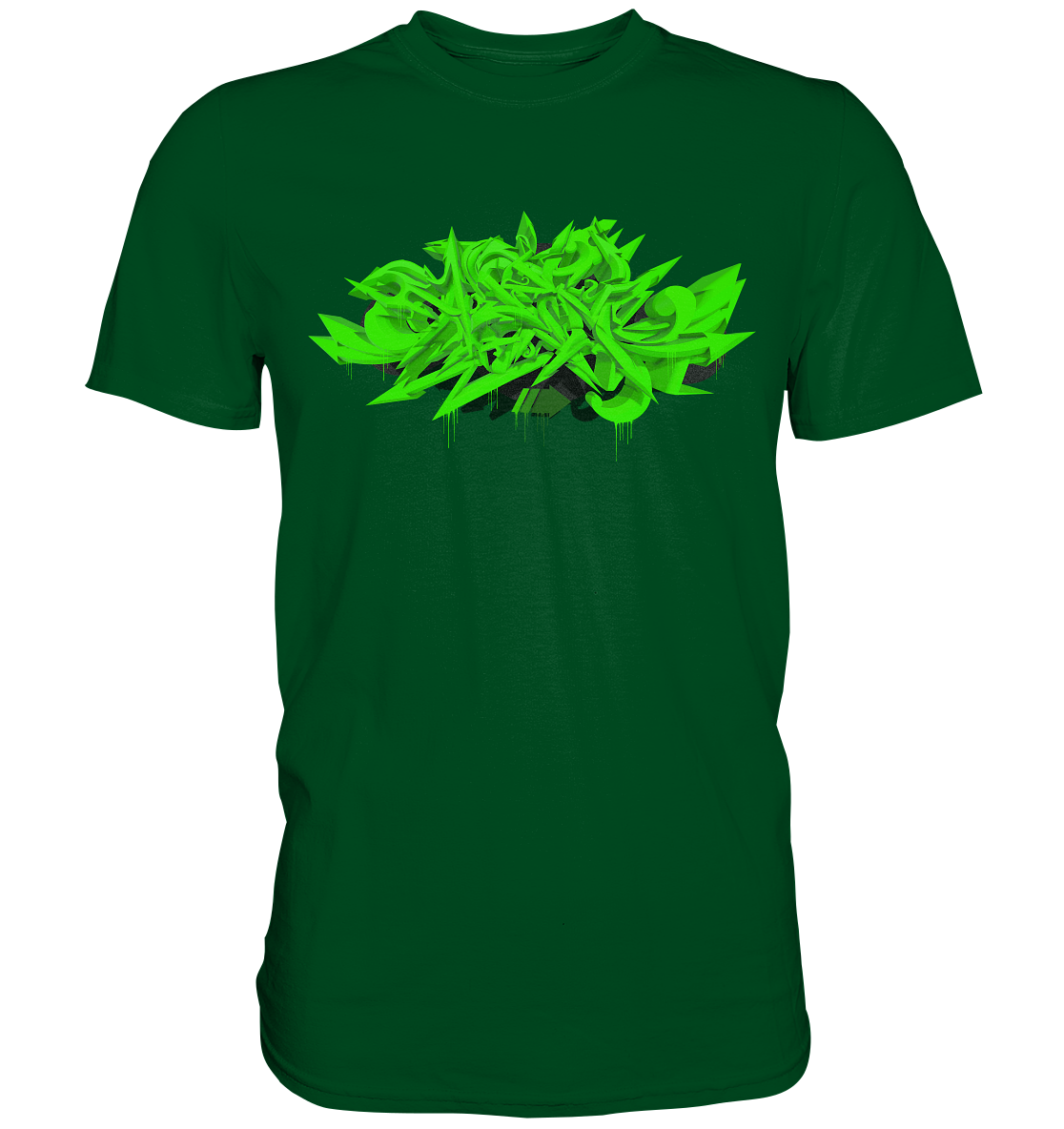 Green Splash Graffiti Style - Premium Shirt